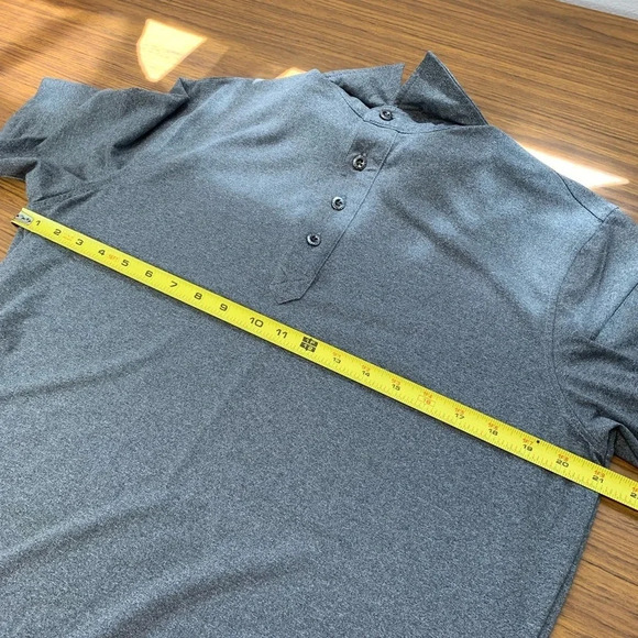 Chase 54 Polo Shirt Men Medium Gray Golf  Work Casual‎ K39 - Picture 7 of 8